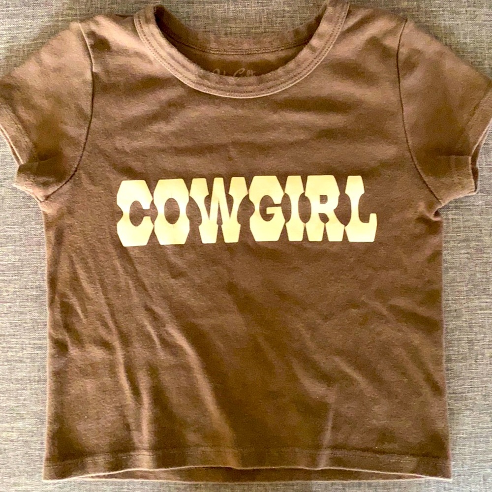 Brandy Melville Cowgirl Fitted T- Shirt